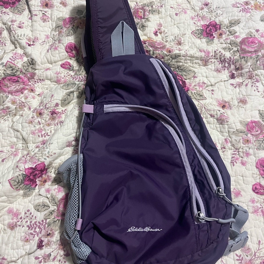Eddie Bauer Dark Purple Sling Bag